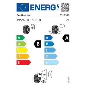 Continental UltraContact 195_65 R15 91H EVc